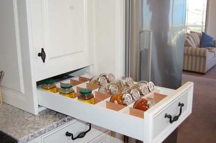 Customised Kitchen Storage by Compass Kitchens